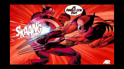 short comic . capitan america vs guepardo 1