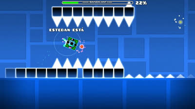 profe, esteban está sacando un arma de su mochila || geometry dash