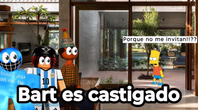 Bart es castigado 33 - Bart intenta arruinar el cumple de Leon paynemil